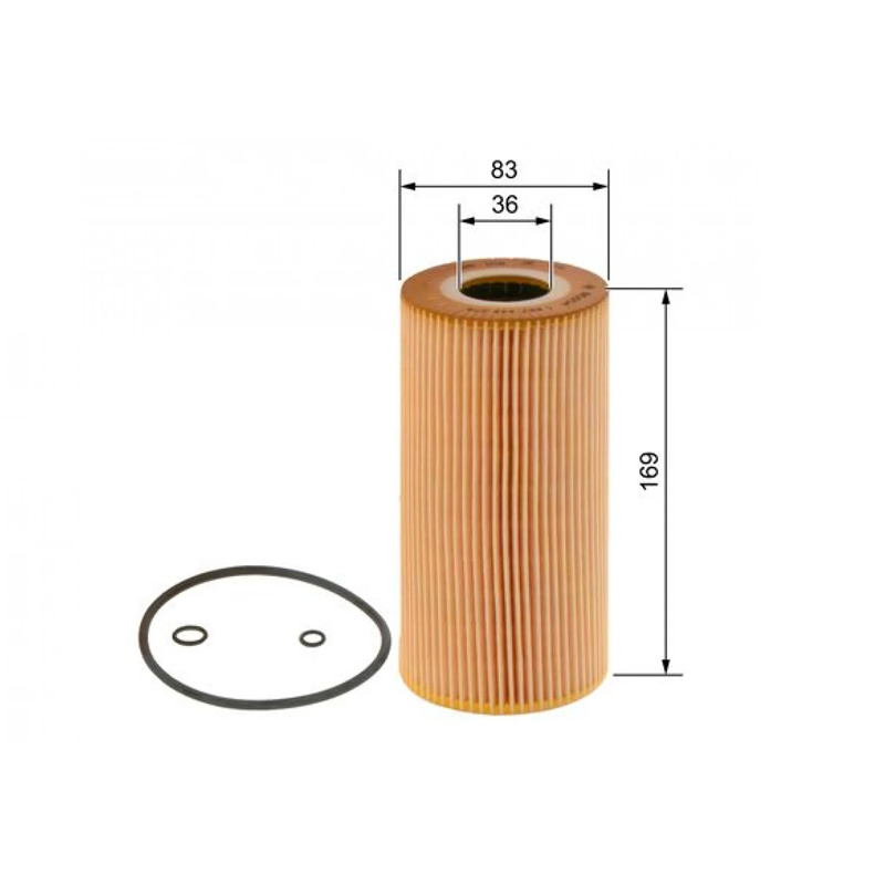 Bosch 1 457 429 278 filtro de aceite dimensiones