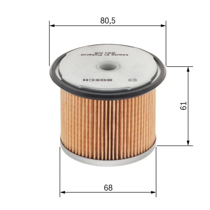 Bosch 1 457 429 291 filtro de combustible dimensiones